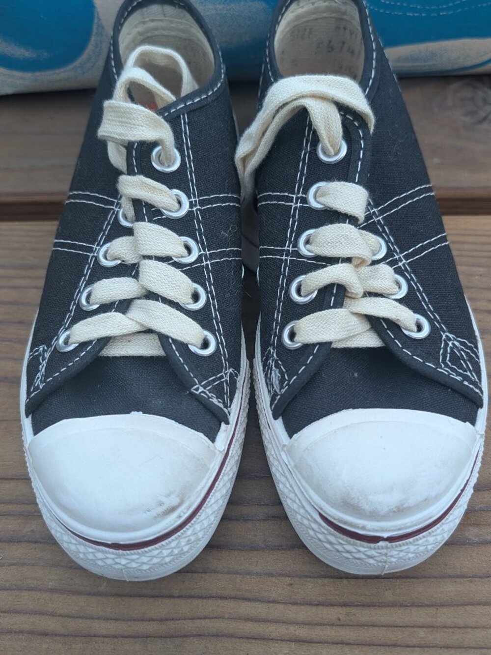 Vintage Converse Fast Break Kids 12 Blue Label USA NEW IN BOX Black